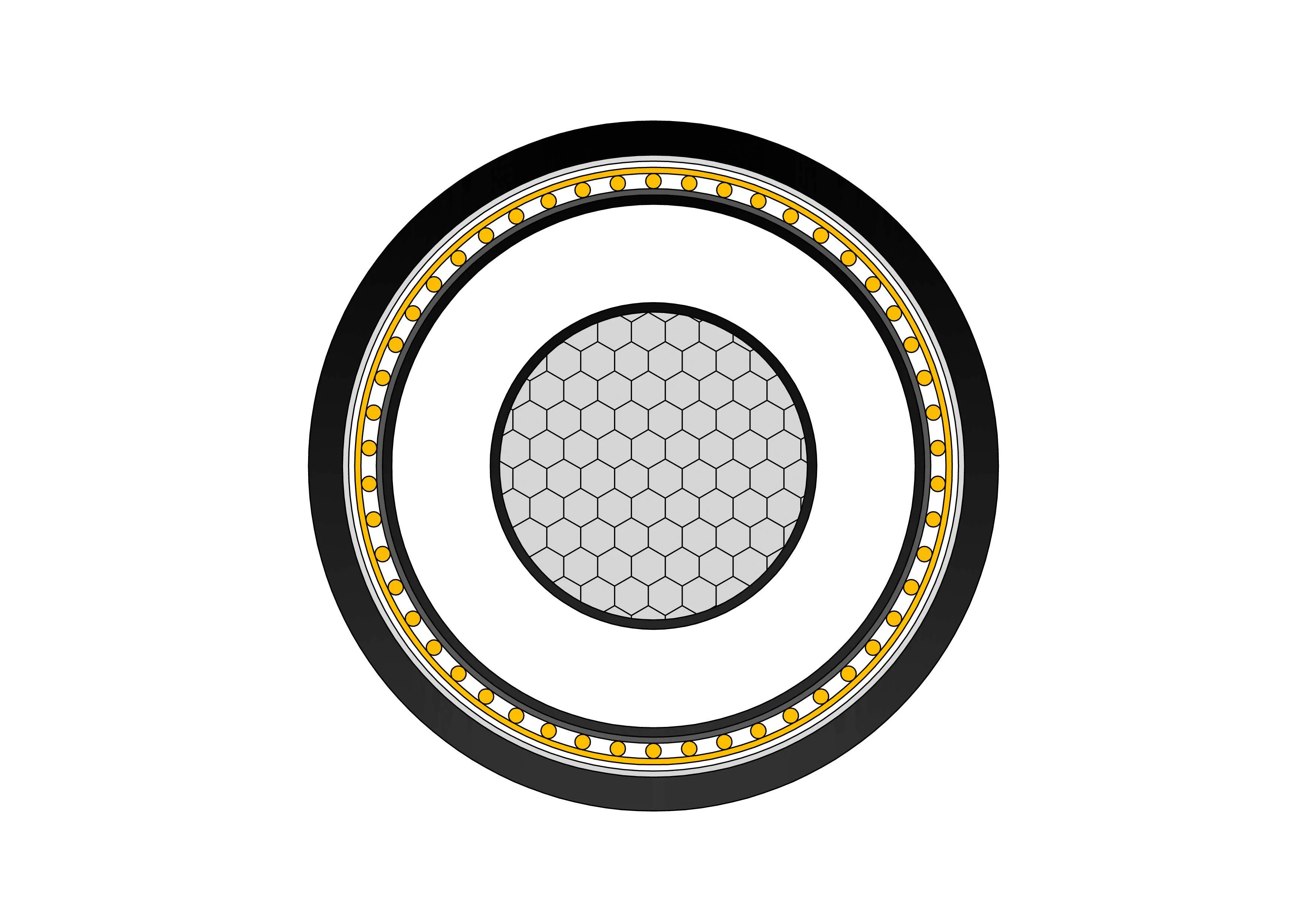 A2XS(FL)2Y HDPE High Voltage 26/45 (52) kV Power Cable