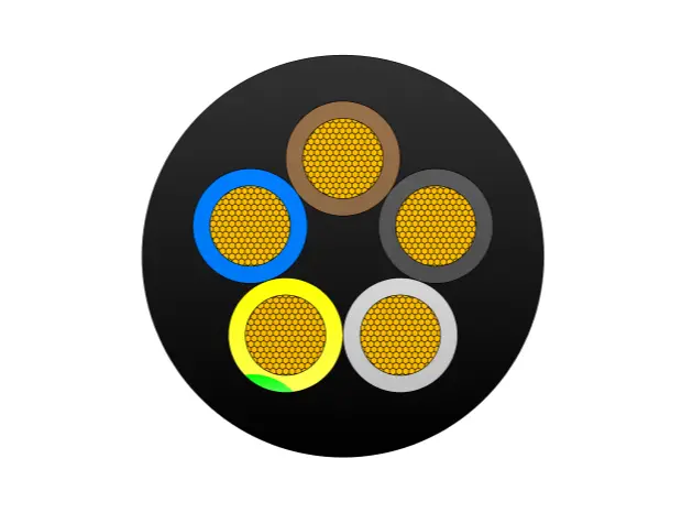 H07RN-8-F EN 50525-2-21 Flexible Rubber Cable