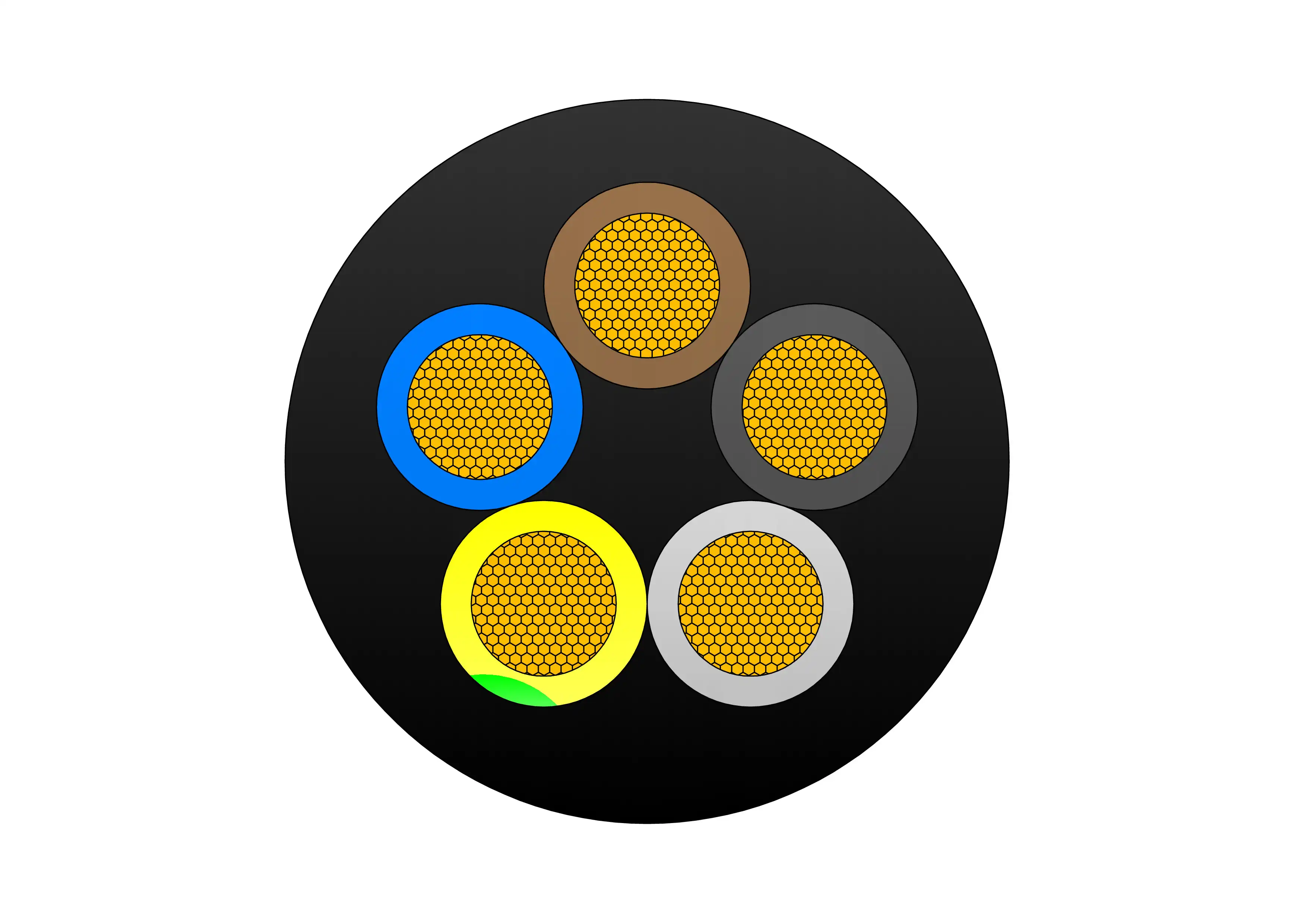 H07RN-8-F EN 50525-2-21 Flexible Rubber Cable