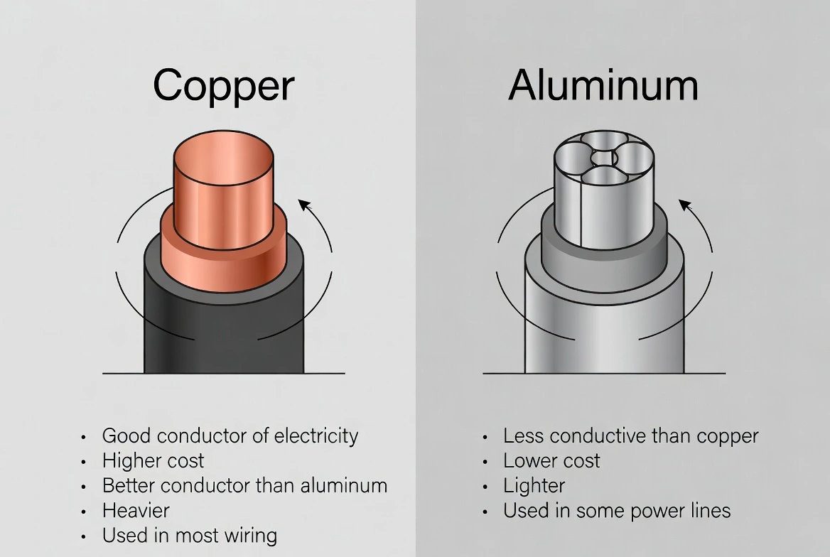 Copper and Aluminum Conductors: Key Differences in Electrical Cables