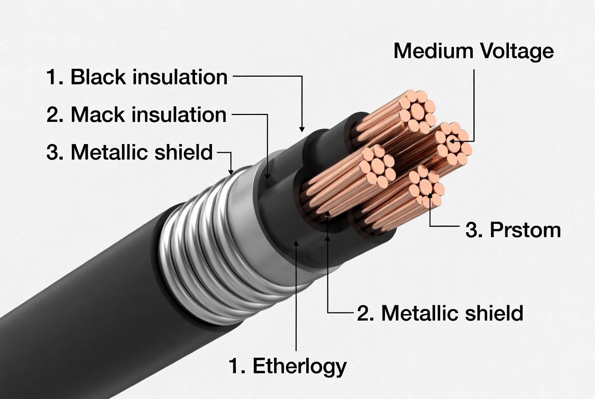 Medium Voltage Power Cable Structure
