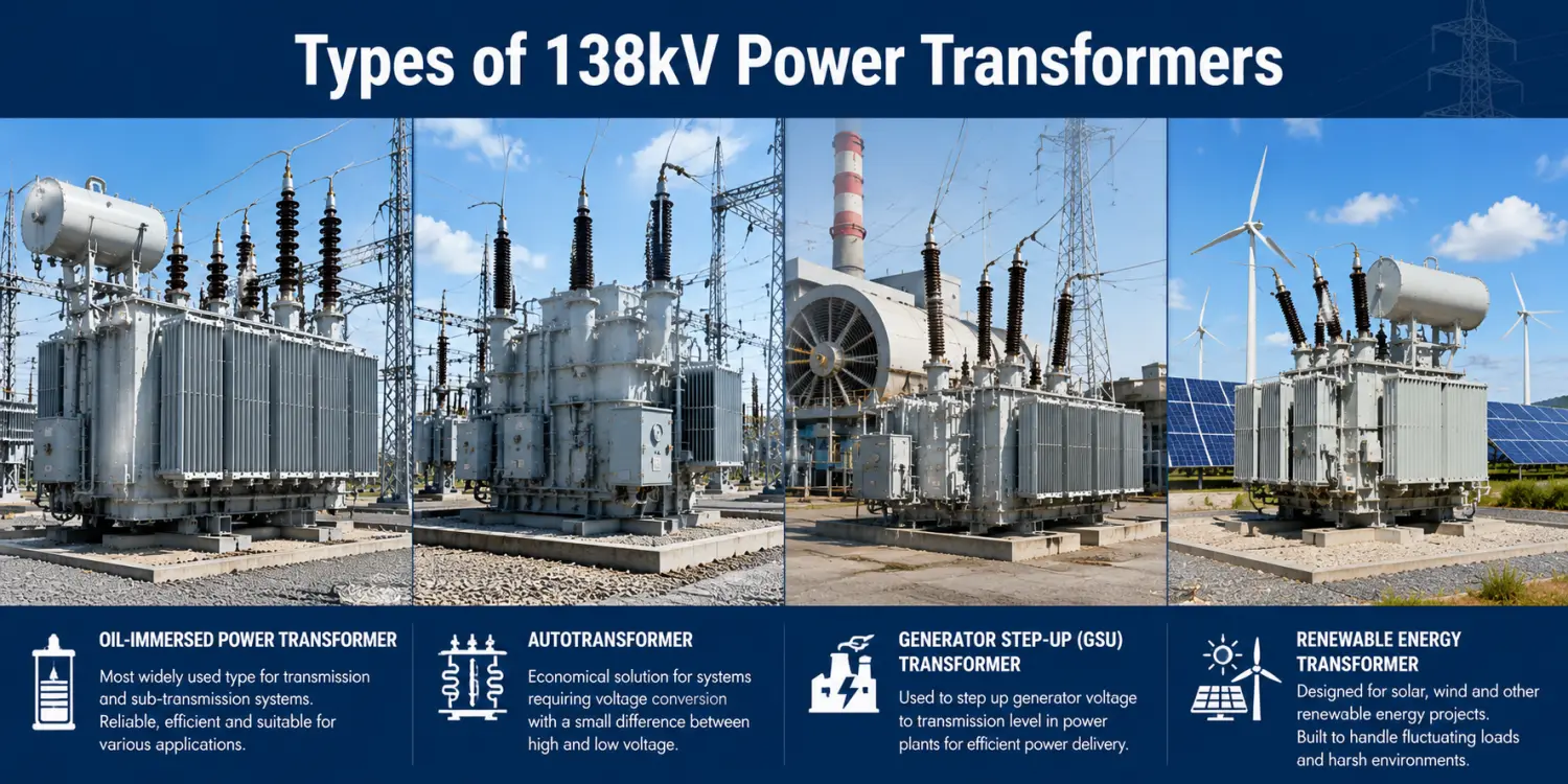 138kV Power Transformer Types