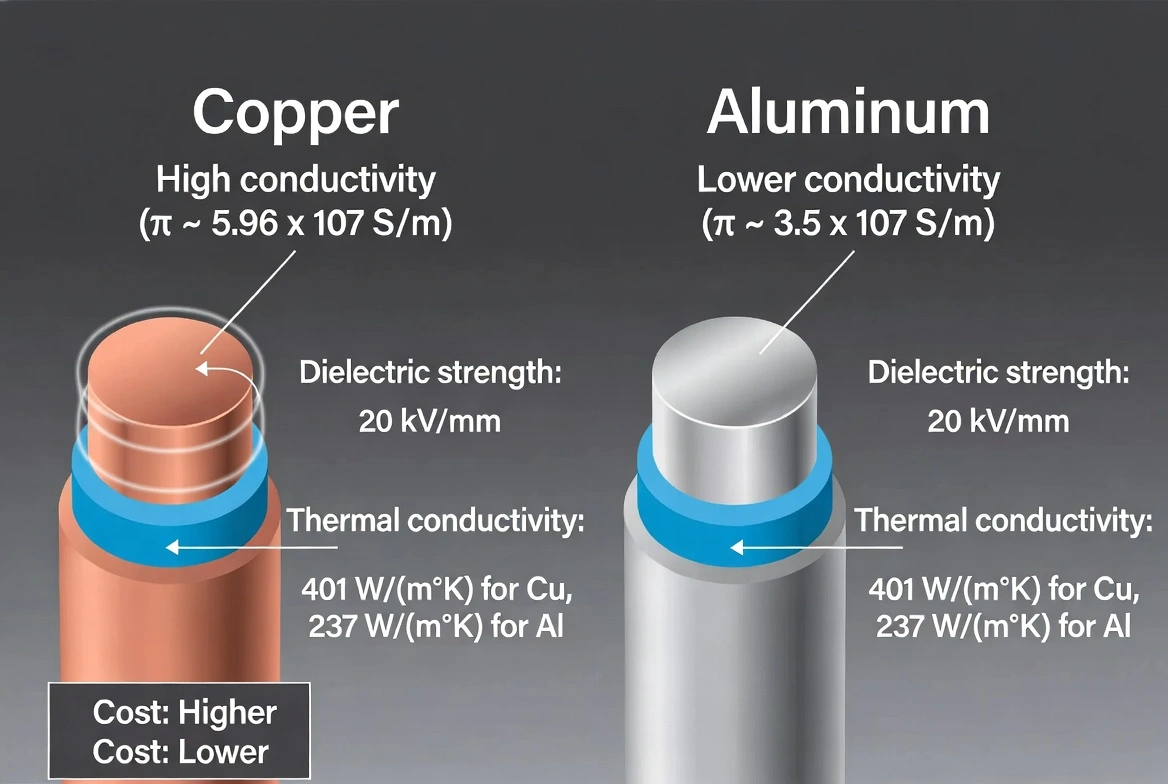 Copper and Aluminum Conductors: Key Differences in Electrical Cables