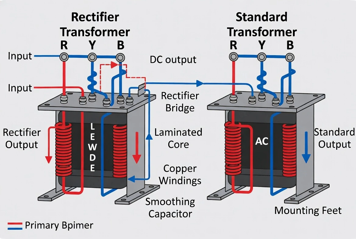 Rectifier Transformer VS Standard Transformer