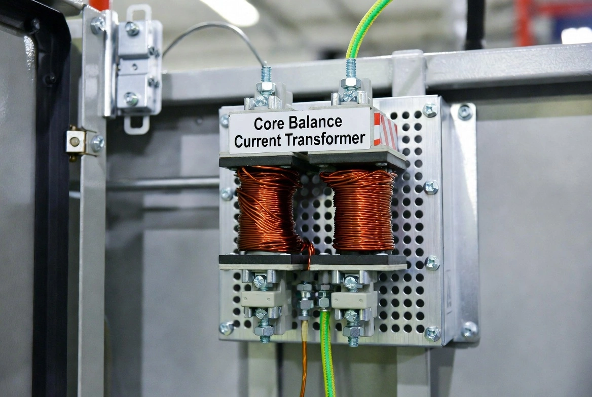 What is a core balance current transformer