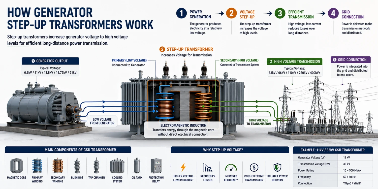 How Generator Step-Up Transformers Work