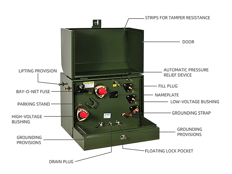 single phase pad mounted transformer