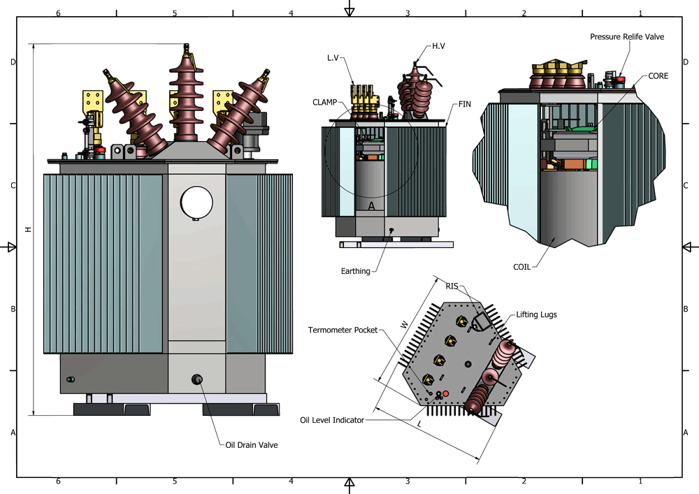 Oil Immersed Transformer Design