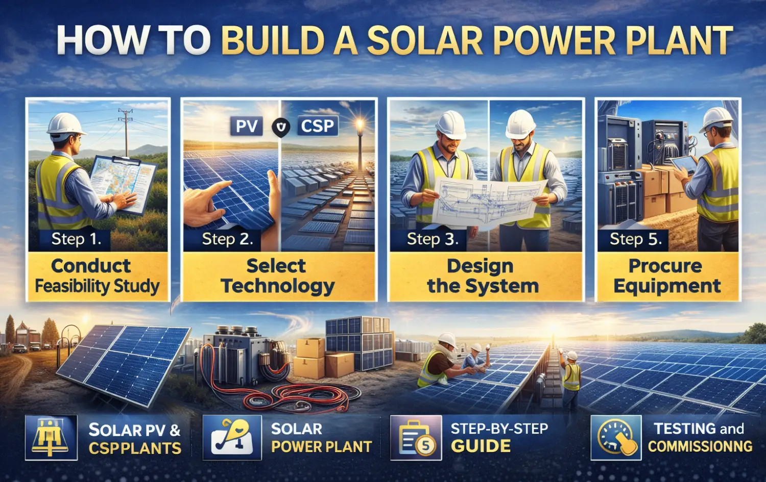 How To Build Solar Power Plants