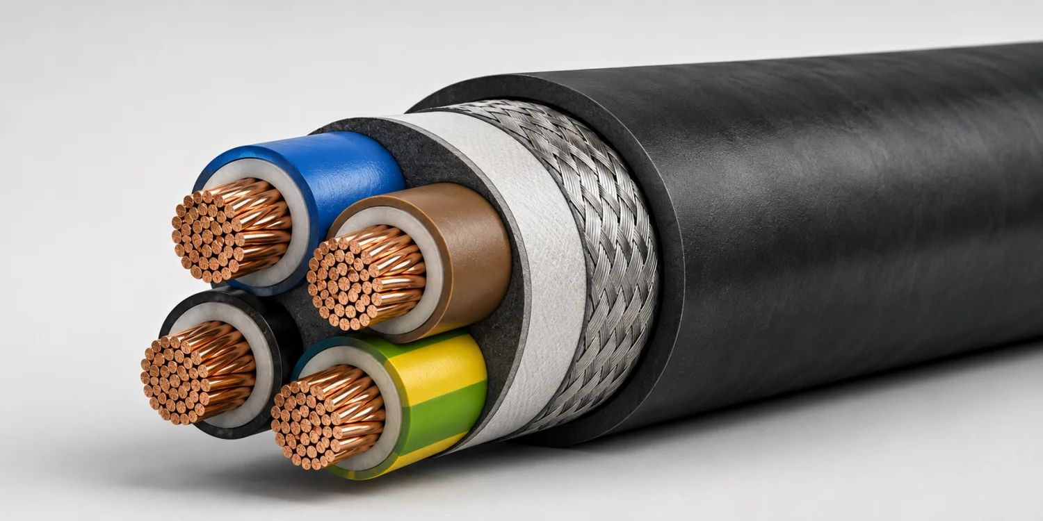 What is a rubber cable