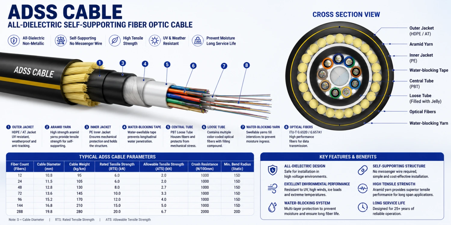 What Is ADSS Cable