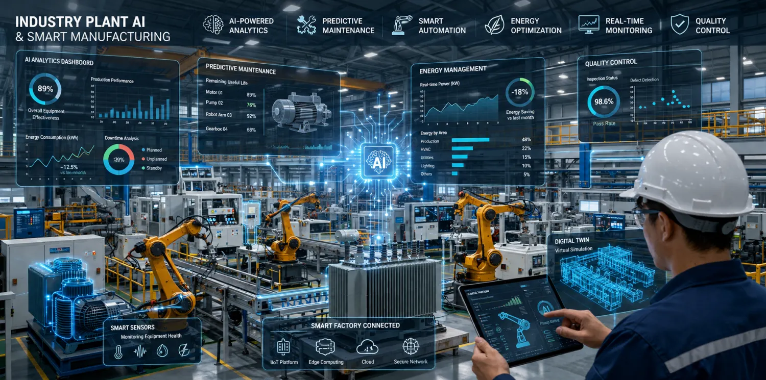 Industry Plant AI and Smart Manufacturing