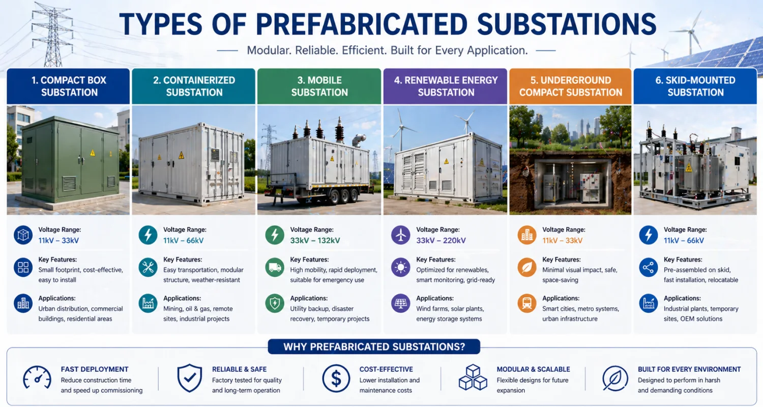 Types of Prefabricated Substations