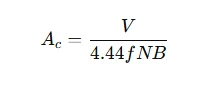 APproximate core area formula