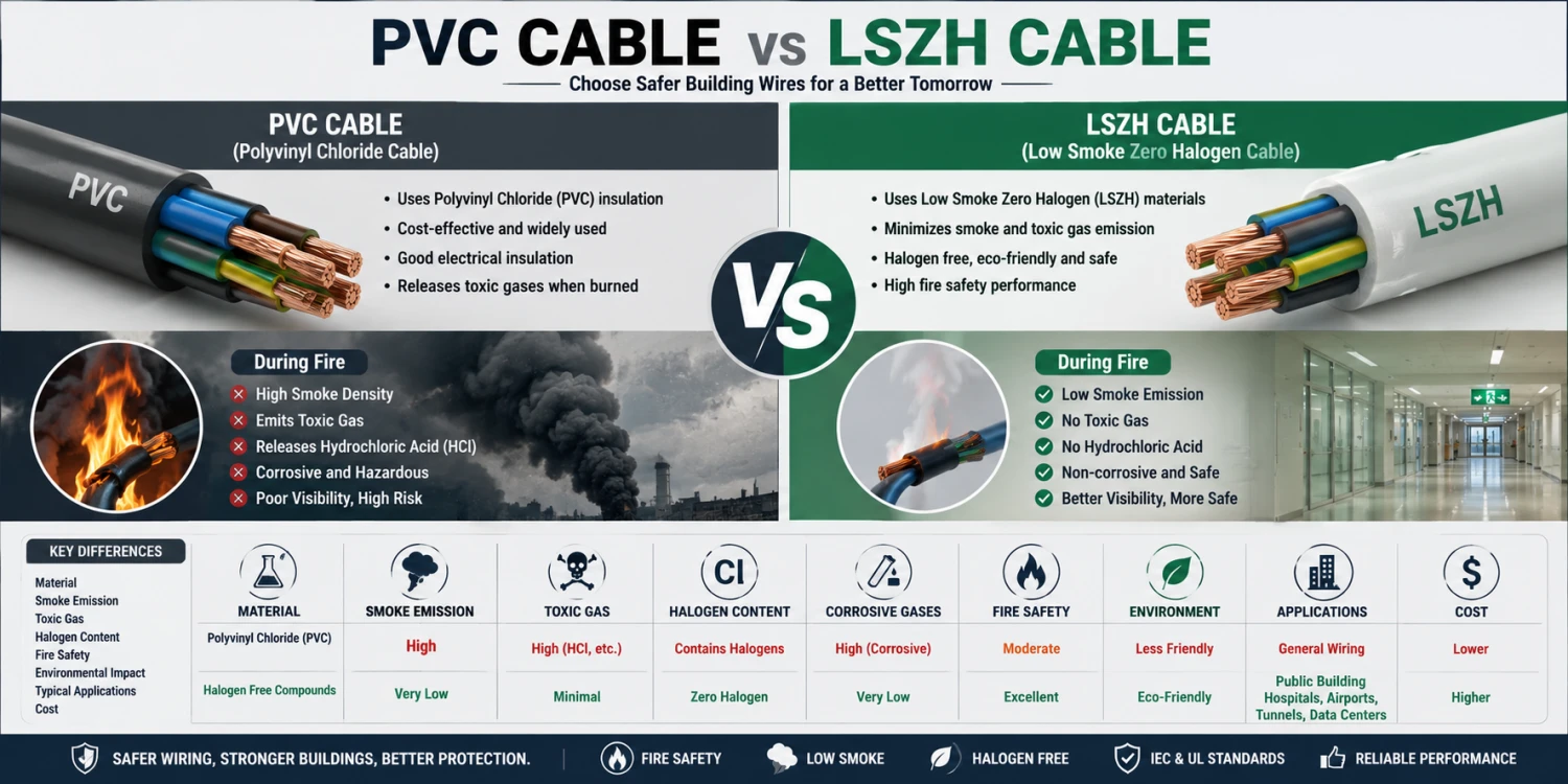 PVC Cable VS LSZH Cable