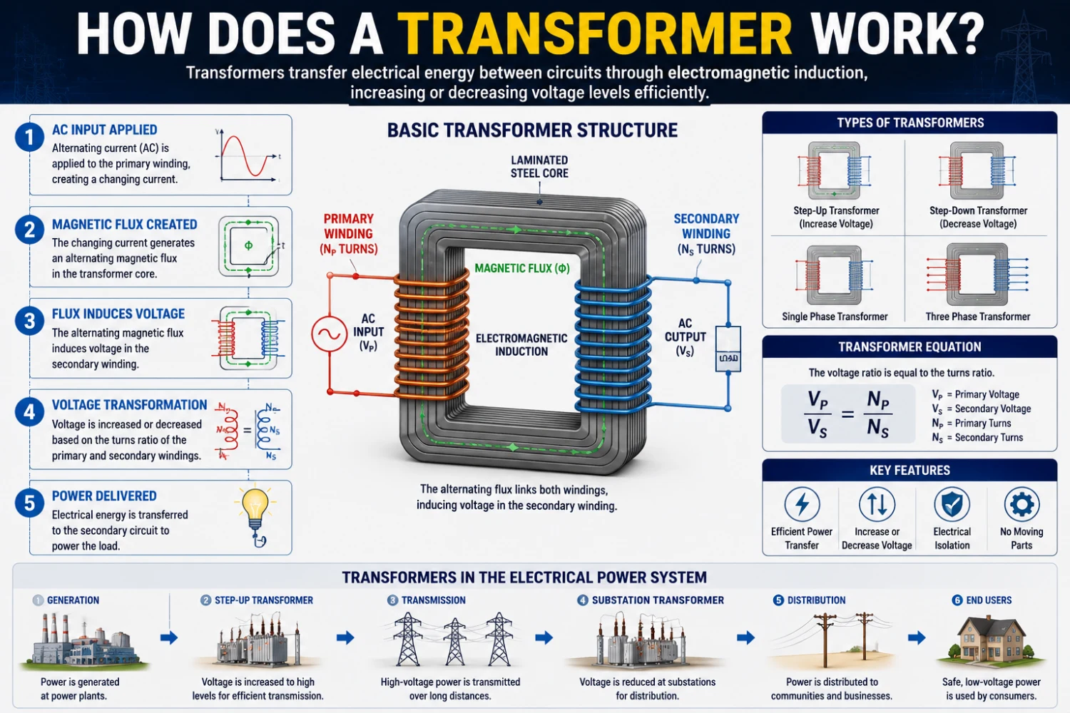 How Does a Electrical Transformer Work?