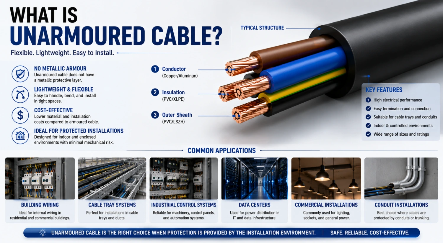 What Is Unarmoured Cable