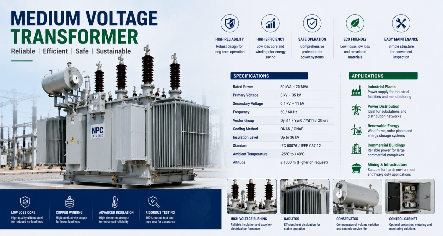 What Is a Medium Voltage Transformer