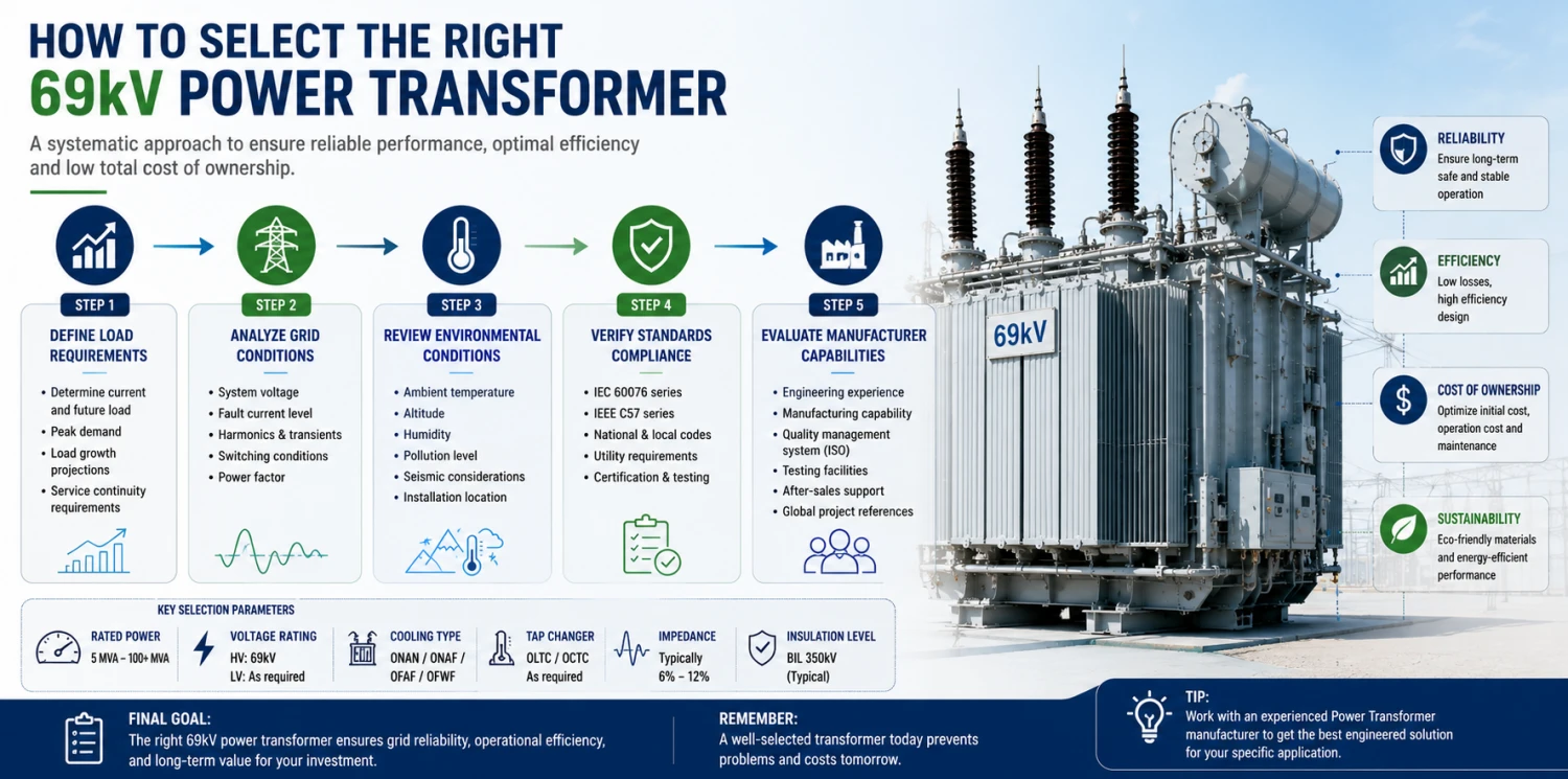How to Select the Right 69kV Power Transformer