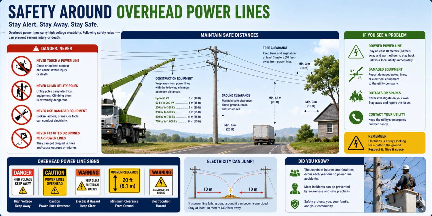 Safety Around Overhead Power Lines