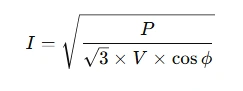 Current Rating Formula