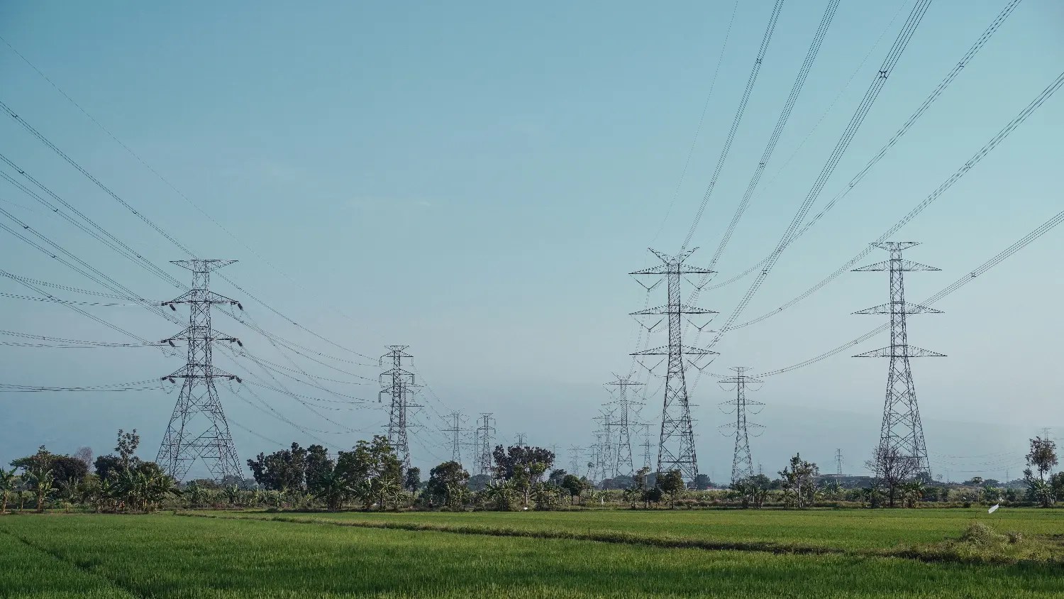 high-voltage power lines