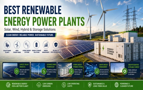 Best Renewable Energy Power Plants: Solar, Wind, Hybrid & Storage Solutions