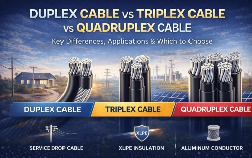 Duplex Cable vs Triplex Cable vs Quadruplex Cable: Key Differences, Applications & Which to Choose