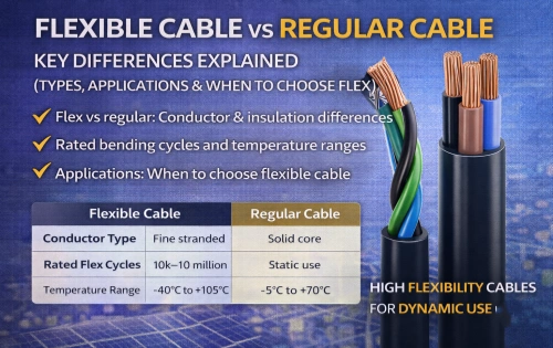Flexible Cable vs Regular Cable: Key Differences Explained (Types, Applications & When to Choose Flex)