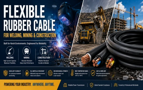 Flexible Rubber Cable for Welding, Mining & Construction