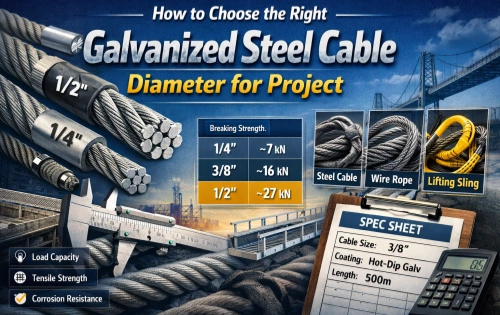 How to Choose the Right Galvanized Steel Cable Diameter for Project