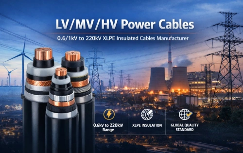 LV/MV/HV Power Cables | 0.6/1kV to 220kV XLPE Insulated Cables Manufacturer