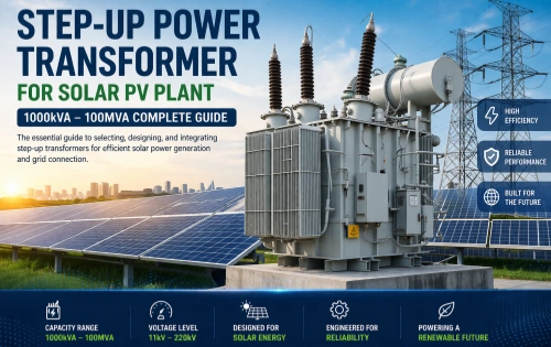 Step-Up Power Transformer for Solar PV Plant: 1000kVA–100MVA Complete Guide