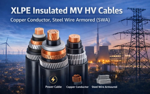 XLPE Insulated MV HV Cables | Copper Conductor, Steel Wire Armored (SWA)